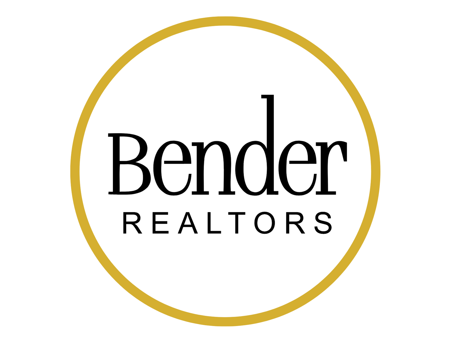 BENDER REALTORS YELLOW CIRCLE MASTER LOGO